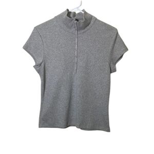No Boundaries Stretch Gray Crop Top